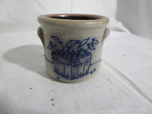 1996 Salmon Falls Steinzeug runder Miniatur Topf Blaubeere 1 7/8" - Bild 1 von 7