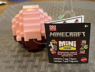 MINECRAFT MINI MODE SPAWN EGG Novo Ovo Rosa💫 1 ovo, 1 figura dentro 🌟💫 - Imagem 1 de 2