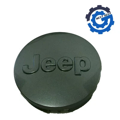 Nueva tapa central de rueda negra mate Mopar 2017-22 Wrangler Cherokee 1LB77MA7AC fabricante de equipos originales Foto 1 de 3