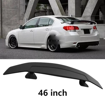 46" Rear Car Trunk Spoiler Racing Style Wing Matte Black For Subaru Legacy Sedan Foto 1 de 4