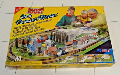 COFFRET circuit TRAIN JOUEF MON PREMIER RESEAU 7323 fonctionnel 1994 ABE - Photo 1/4