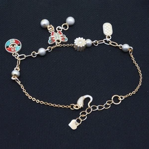 Pure 999 Fine Silver Women Bracelet Bright Wealth Charm Cable Link Chain 8.2inch - Picture 1 of 5