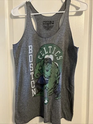 Camiseta sin mangas para mujer NBA Boston Celtics/The Hulk Marvel Comics "distressed" talla M-NUEVA SIN ETIQUETAS Foto 1 de 4
