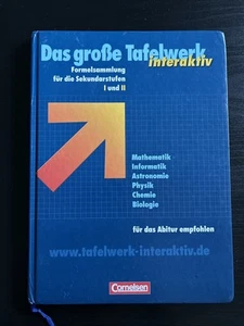 Das Große Tafelwerk Interaktiv-Formelsammlung für die Sekundarstufen I und Ii... - Bild 1 von 2