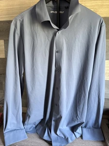Spaidersilk Blue Long Sleeve Shirt ~ Mens ~ Size M - Picture 1 of 4