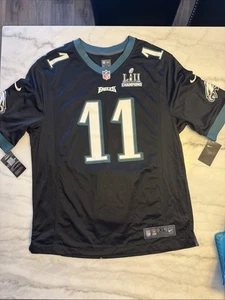 Nike On Field Philadelphia Eagles Carson Wentz Super Bowl LII Jersey Large NWT - Picture 1 of 5