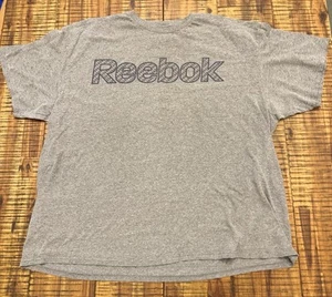 Reebok Herren T Shirt Gr. 2XL Grau Logo Spruch Kurzarm Gebraucht - Bild 1 von 11