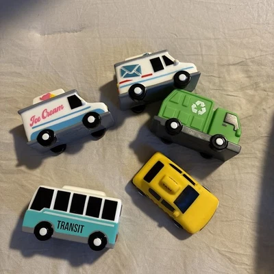 Tub Works® Vehicles™ Coches de baño Juguetes de baño sin moldes, paquete de 5  Foto 1 de 4