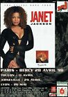 Publicité Advertising 320 1998  Concert Janet Jackson Velvet Rope Tour Bercy