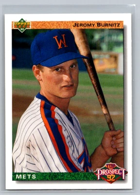 Jeremy Burnitz 1992 Upper Deck Rookie #65 Mets RC - Image 1 of 2