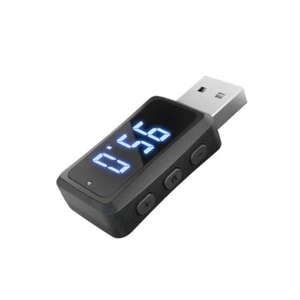 Mini Car FM Transmitter USB BT5.3 Hands Free Calling Audio Adapters MP3 Receiver - Picture 1 of 15