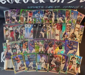 2023 Bowman Baseball:  * Color * Refractor * 1st * Chrome * #d * Paper *