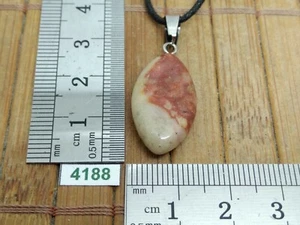 Pendentif AGATE CRAZY LACE + cordon reglable bijou original naturel pierre - Imagen 1 de 2