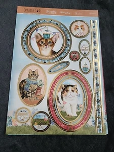 Hunkydory Curious Cats - I Love Mew Card Kit - Picture 1 of 3