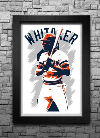 LOU WHITAKER art print/poster DETROIT TIGERS FREE S&H! JERSEY Cover