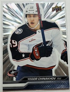 2023-24 Upper Deck Series 1 Outburst Silver Yegor Chinakhov #54