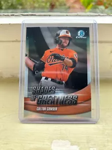2022 Bowman Chrome Colton Cowser Shades Of Greatness insert card Orioles - Picture 1 of 2