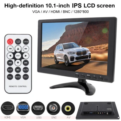 10.1" IPS LCD Color HDMI Monitor Screen Video for PC CCTV DVR Camera Security - Image 1 of 4