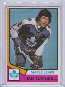 Ian Turnbull 1974-75 O-Pee-Chee Hockey Card 304 Rookie Grade P