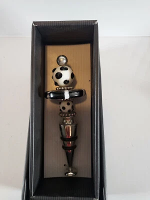 Tapabotellas de vidrio y acero inoxidable con cuentas Mud Pie-en caja Foto 1 de 3