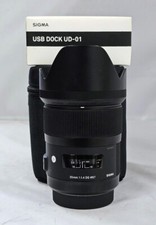 #Sigma Art 35mm F/1.4 DG HSM Lens For SONY A MOUNT+SIGMA USB DOCK (S/N 50208491)