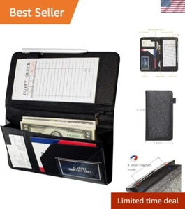 High-End Waitstaff Book with Money Pocket & Magnetic Closure for Professionals - Picture 1 of 7