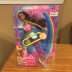 Barbie Dreamtopia Sparkle Lights Mermaid, Brunette Imperfect Packaging - Picture 1 of 12