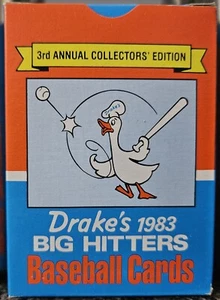 1983 Drakes Big Hitters Complete Set in Box - 33 Cards - Ripken, Murphy, Rose - Picture 1 of 4