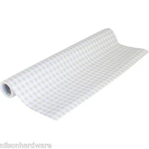 (3)- Con-Tact 18" X 4' Khaki Plaid Grip Nonadhesive Shelf Liner 04F-C7H34-01 - Picture 1 of 1