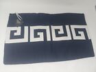 Williams Sonoma Home Greek Key Accent Pillow Case Navy And White 21.5 X 13