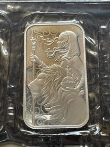 2021 Royal Mint UNA AND THE LION 1 oz lingotto argento .999 argento fine OMP nuovo sigillato - Foto 1 di 4