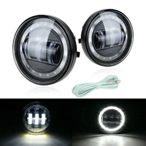 Pair LED Fog Lights Driving Lamps with DRL Angel Eye For Toyota Tacoma 2005-2011 - Bild 1 von 10