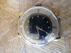 Vintage Used Gold Plated WAKMANN Automatic Watch Cal. Felsa 382. For parts. - Bild 1 von 18