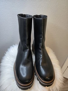 Botines Kork Ease Vivi para mujer de cuero negro con suela de tacos nuevos sin caja talla 9 Ret$170 - Imagen 1 de 7