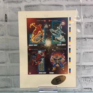Impel Marvel Universe 1992 edición limitada hoja sin cortar 3927/30000 - Imagen 1 de 2