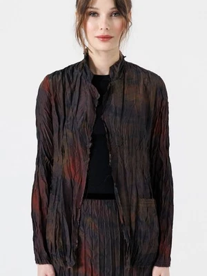 GO ШЕЛК 'GO CRINKLE CUT' КУРТКА С ЯРЛЫКАМИ ORIGIN $450 - Изображение 1 из 2