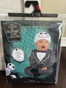 Jack Skellington Nightmare Before Christmas Halloween Costume Infant 18-24 Month - Picture 1 of 2