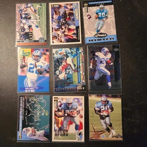 Barry Sanders Lot (9) MINT Detroit Lions HOF 1991-1998 Topps, Fleer, Score... 30 - Bild 1 von 2