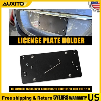 Soporte de matrícula para Mercedes Benz GLE350 GLE43 AMG GLE400 2016-2018 trasero Foto 1 de 4