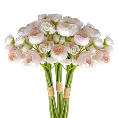 Ramo de boda falso de flor de camelia de seda artificial hágalo usted mismo decoración de fiesta en el hogar Foto 1 de 4