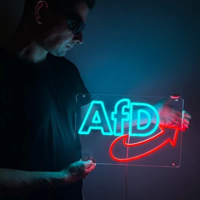 AFD Neon Schild LED Lampe – USB Anschluss, dimmbar, stylische Wanddeko - Bild 1 von 4