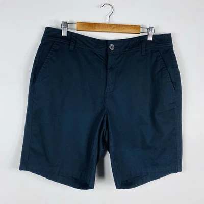 Шорты повседневные Lane Bryant большой размер 18 саржа черная хлопковая смесь - Изображение 1 из 4