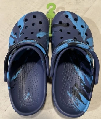 Zueco Crocs Classic Azul Mármol K 207464-4HQ Talla C11 Foto 1 de 4