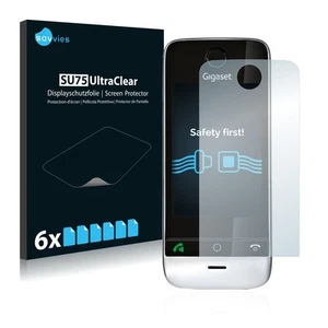6x Folie für Gigaset SL910 (runde Aussparung) Schutzfolie Displayschutz Display - Zdjęcie 1 z 11