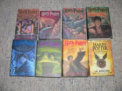 Complete Harry Potter Series Book Set 1-7 plus Cursed Child, All Hardcover w/DJ - Image 1 of 4