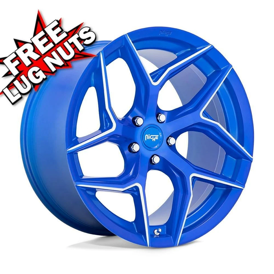 Llanta 20 pulgadas 20x9 Nicho M268 TORSIONI Azul 5x120 +35 Foto 1 de 1