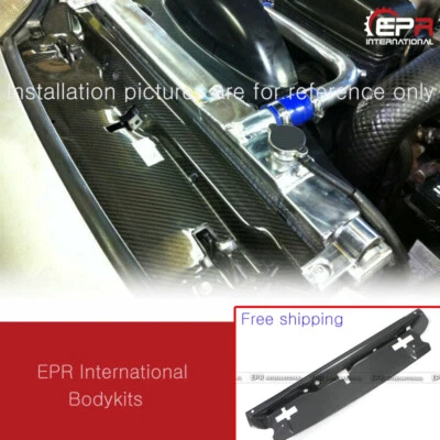 Cubierta de golpe de panel de enfriamiento de fibra de carbono tipo AP para 93-98 Toyota Supra MK4 JZA80 Foto 1 de 4