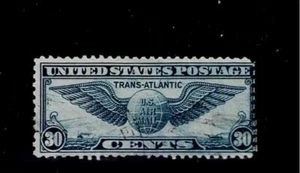US Scott #C24, Single 1939 Air Mail 30c AVG Used - Picture 1 of 1