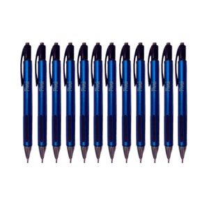 Plumas de gel retráctiles Pivoi Premium 0,5 mm agarre de silicona suave 12 piezas tinta negra - Imagen 1 de 6