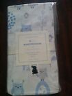 1 POTTERY BARN KIDS OWL FITTED CRIB SHEET BLUE NEW